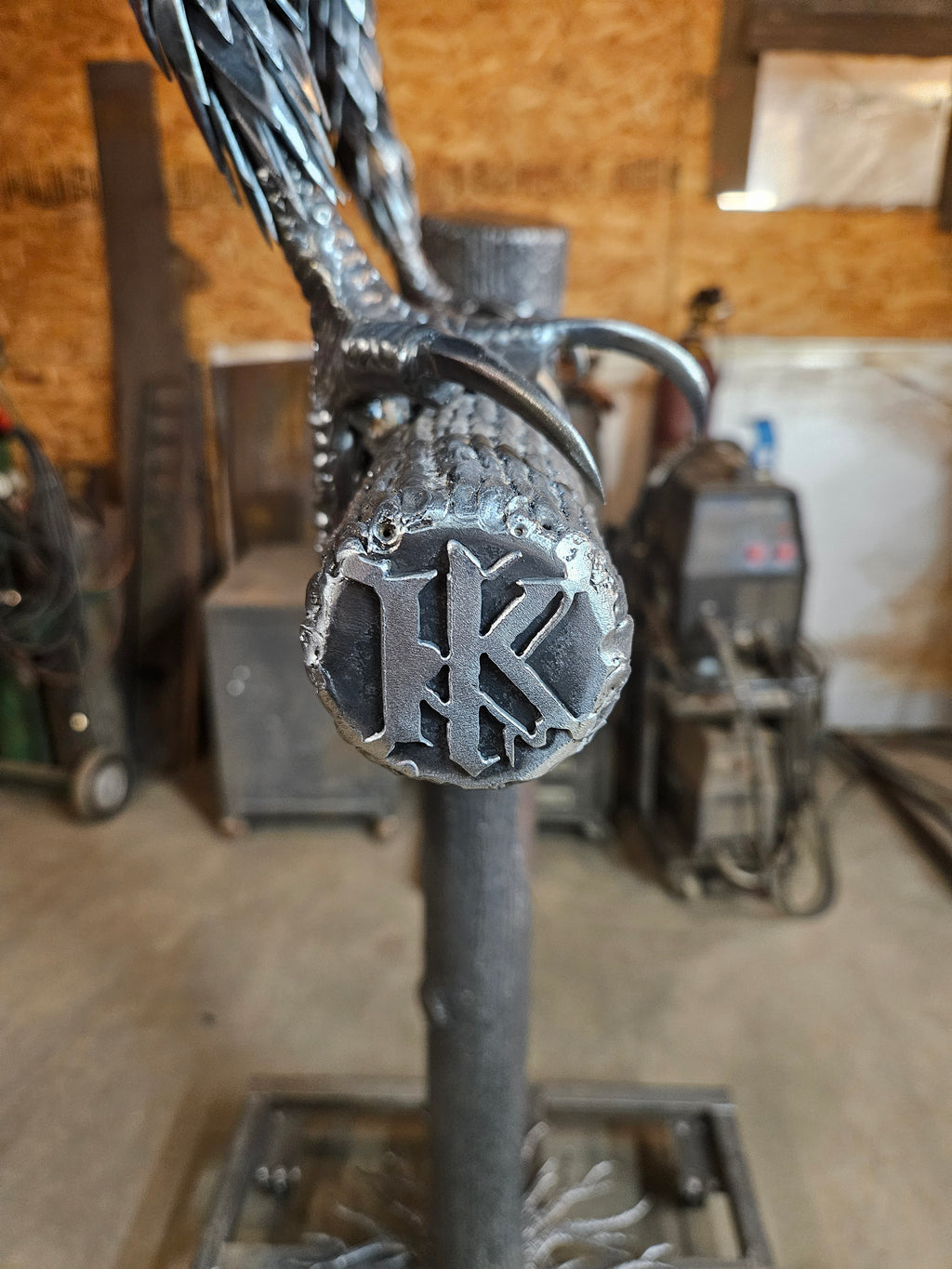 Metal Eagle Sculpture