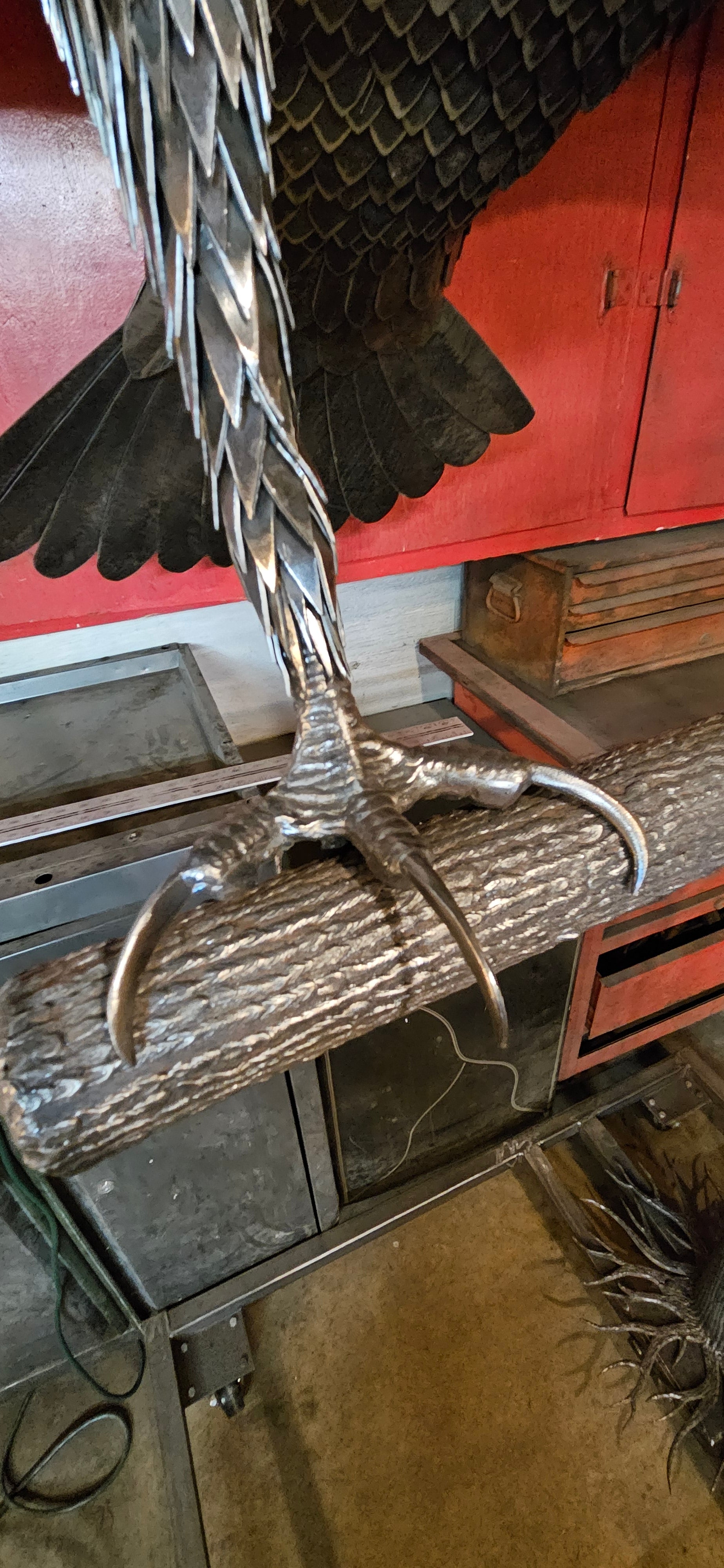 Metal Eagle Sculpture