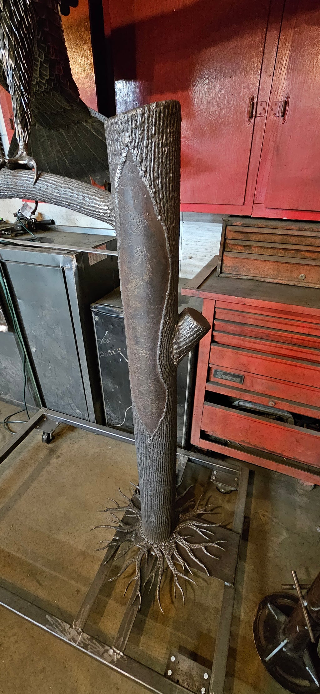 Metal Eagle Sculpture