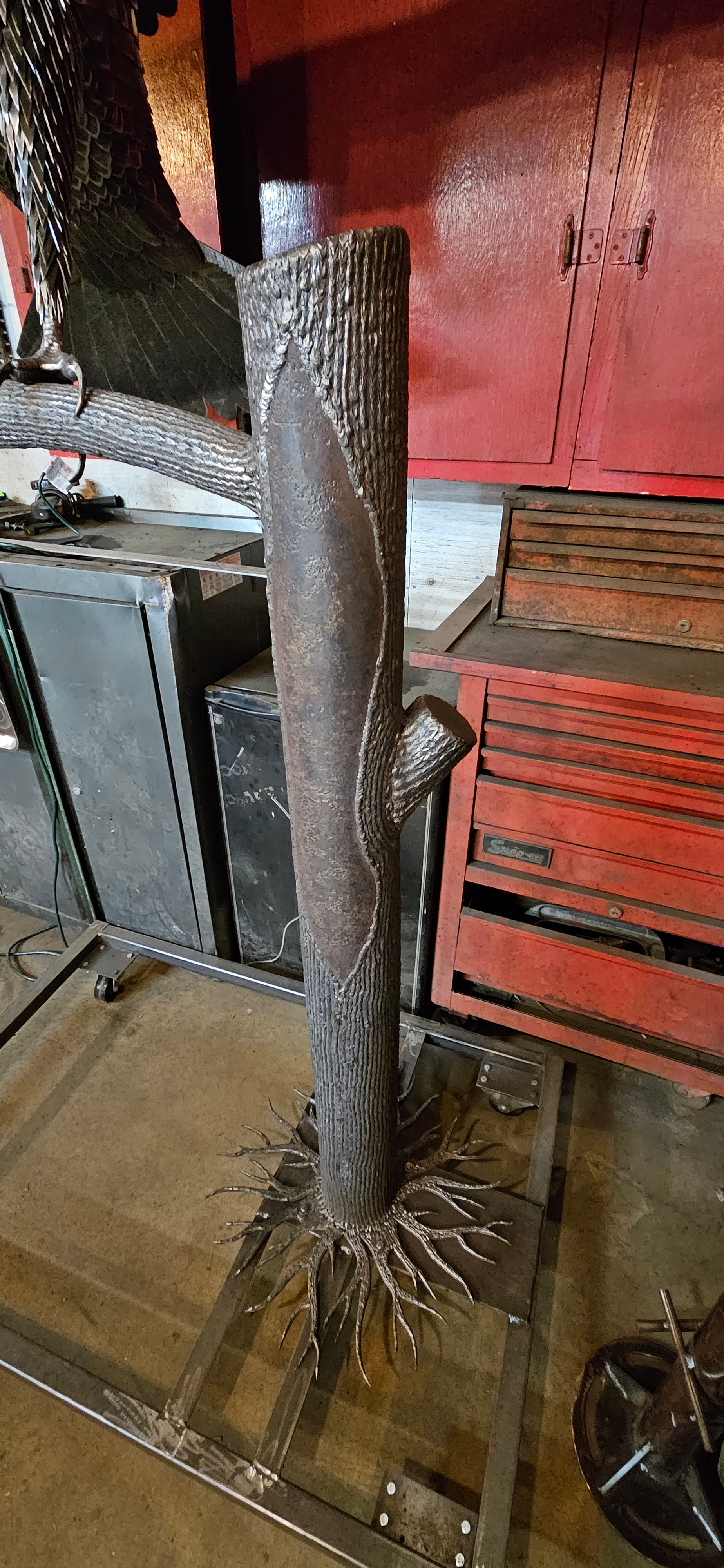 Metal Eagle Sculpture